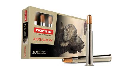 NORMA African PH .375 Flanged Magnum Nitro Express Woodleigh Softpoint 19,4g/300gr